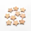 Madera de Haya Creativa Corazón Estrella Cuentas de Madera Color Natural Madera de Haya Flor Oso Cuentas Sueltas Cadena de Chupete DIY Accesorios de Joyería
