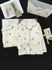 Conjunto de Ropa de Casa con Cuello para Niños de Algodón Nube, Estilo Delgado para Primavera y Otoño, Ropa con Aire Acondicionado para Niñas, Cárdigan de Manga Larga, Pijama de Estilo Coreano para Niñas