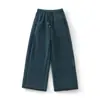 Calça de Moletom Grossa com Forro de Lã, Quente para Outono e Inverno, Cor Sólida, Solta, Perna Larga, Versátil, Moda Casual, Longa, Unissex 10895