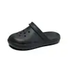 Zapatos de agujeros eva para mujer verano suela gruesa para aumentar altura chanclas antideslizantes antiolor para exteriores con punta cerrada suela blanda versátiles zapatos de celebridad de internet