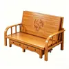 Cama Dobrável, Multifuncional, Dupla Utilização para Uso Doméstico, Sofá-Cama de Bambu, Madeira Maciça, Pessoa Solteira, Simples, Econômica, Adequada para Cochilo