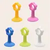 Sem Furos Silicone Ventosa de Porta Quarto Banheiro Maçaneta Silenciosa Anti-colisão Almofada Ventosa Forte Borracha Amortecedor Batente de Porta