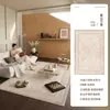Tapete Estilo Persa para Sala de Estar e Quarto, Novo Estilo Étnico, Lavável, Limpável, Impermeável, Sensação de Alto Padrão, Tapete de Piso à Prova de Som para Quarto