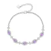 Explosiones Transfronterizas Sentido de Diseño Avanzado Pulsera Tesoro Color Cristalino Natural Pulsera Estrella de Plata de Ley S925 Serie Dulce