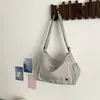 Bolsa Feminina Simples Transfronteiriça 2026 Verão Nova Casual Xadrez Bolsa Transversal Grande Capacidade Leve Nylon Bolsa de Ombro
