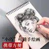 Mini Cuaderno de Bocetos Espiral de Tapa Dura Engrosada Portátil para Estudiantes de Arte, Cuaderno de Bocetos Rápidos para Estudiantes de Primaria, Cuaderno de Dibujo 32K