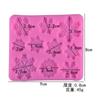 Molde de silicona para fondant con forma de copo de nieve navideño, molde para arcilla ultraligera, molde para decoración de pasteles, molde para galletas