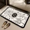 Alfombrilla de Piso para Baño de Lujo Ligero, Alfombrilla para Pies Absorbente de Agua y de Secado Rápido para Sala de Ducha, Fácil de Mantener, Resistente a Manchas, Resistente al Desgaste, Antideslizante de Tierra de Diatomeas
