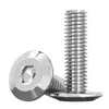 Tornillos de Cabeza Hexagonal Biselada de Acero Inoxidable 304 M1.6M2.5M10M12, Tornillos Planos para Muebles de Cabeza Redonda con Borde Biselado