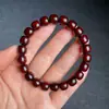 India Sándalo Rojo Hoja Pequeña Pulsera de Cuentas Barril Estrella Dorada Completa Sándalo Tipo Antiguo Pulsera de 108 Cuentas para Hombres y Mujeres Juguete Cultural de Madera Cuentas Budistas