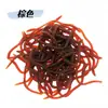 Conjunto de iscas de minhoca artificial transfronteiriço, minhoca vermelha de 8cm TPE minhoca macia, conjunto de iscas de pesca, atacado do fabricante