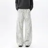 Otoño 2026 Nuevo Pantalón Deportivo Casual Holgado para Hombre con Estampado de Estrellas Estilo Americano Pantalón Largo de Alta Gama para Adolescentes