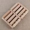 Masajeador de Pies de Madera con Cinco Filas de Púas, Rodillo Masajeador de Planta del Pie con Púas, Artesanía Rodillo Masajeador de Pies Venta al por Mayor