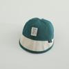 Gorra de Béisbol Combinada Bordada Estilo Coreano Versátil para Todo, Gorra para Bebé con Visera Larga Aumentada Profundizada Visera Ancha Cara Visible Gorra Pequeña