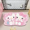 Tapete de Chão de Lama de Diatomáceas de Desenho Animado Anime Tapete de Entrada de Banheiro Doméstico Absorção de Água Tapete Fácil de Limpar Tapete de Chão de Banheiro Dropshipping