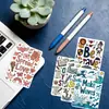 36 Cartões de Diário Criativos, Frases Inspiradoras Estilo Graffiti, Cartões Decorativos, Decorações de Mesa, Adesivos de Parede, Cartões de Mindfulness