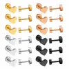 Moda Europeia e Americana Aço Inoxidável Plug de Rosca Brincos de Coração Design de Nicho Versátil Brincos em Formato de Coração Brincos Transfronteiriços Venda por Atacado