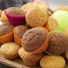 Molde para Muffins de Silicona de Grado Alimenticio Transfronterizo 7cm Taza para Pastel Mousse Molde para Hornear Impresión de Logo DIY