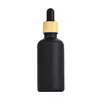 5ml 30ml 100ml Líquido Esencia Botella Pequeña Botella de Aceite Esencial Mate Botella Gotero Anillo de Grano de Madera Botella Vacía Cosmética