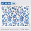Papel de Color para Bajo Cubierta de Cerámica Jingdezhen Azul y Blanco Calcomanías Flores y Pájaros Auspiciosos Patrón Zodiacal Calcomanía para Bajo Cubierta de Alta Temperatura