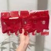 Calcetines Rojos de Nuevo Estilo para Otoño e Invierno, Calcetines Deportivos Rojos de Cintura Media para Hombres y Mujeres, Calcetines Rojos de Algodón para Bodas y Año del Zodiaco, Al Por Mayor en Stock