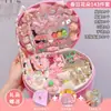 Accesorios para el cabello de niños, set de pinzas para el cabello de niñas en caja de regalo, adorno para el cabello de niña pequeña, pasador, liga para el cabello de princesa, nueva joyería con banda elástica