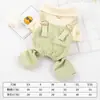Ropa Transfronteriza para Perros Otoño e Invierno Estilo Delgado Teddy Bichón Bulldog Francés Correa-Arnés para Mascotas Ropa de Cuatro Patas Overoles para Perros Pequeños