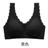 Sujetador de Cierre Frontal para Mujer, Estilo Delgado, Minimiza Busto Grande, Tallas Grandes, para Figuras Más Llenas, Push-Up, Anti-Caída, Encaje