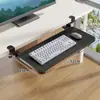 Bandeja para teclado para escritorio de computadora, bandeja extensible para teclado y mouse, tablero de extensión de escritorio, escritorio para juegos con longitud extendida