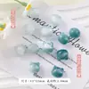 Fotosensibles UV que cambian de color lindo gatito resina cuentas hechas a mano DIY pulsera de cuentas redondas cuentas espaciadoras para ensartar cuentas sueltas