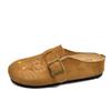 Chinelos Desenho Animado Fofo 2025 Primavera e Verão Novo Estilo Baotou Bico Redondo Plano Conjunto Sapatos Femininos Edição Regular Sapatos Bocken Versátil