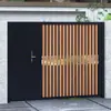 Liga de Auto-Construção Casa Villa Porta Aço Inoxidável Plástico Madeira Porta de Pátio Ferro Madeira Maciça Porta de Quintal Leidezhu