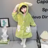 Camisola de Bebê e Crianças Outono e Inverno Pijama de Meio Comprimento para Bebê Camisola de Flanela Veludo Coral Robe com Forro de Lã para Meninas