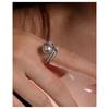 Anillo Eaby Nicho Gama Alta Exquisito Micro-pavimentado Zircón Anillo Dedo Índice Elegante Anillo Doble Capa Anillo Perla Accesorios