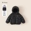 Ropa de invierno a prueba de tres cosas para niños Bangxuan, chaqueta de plumón para niños con cuello alto, abrigo ligero para niñas, ropa para niños de Huzhou Zhili