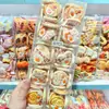 Brinquedo Divertido de Biscoito Gato em Formato de Coração de Ovo Frito Presilha de Cabelo para Crianças, Presilha de Franja Estilosa e Diferente para Estudantes
