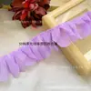 4,5cm Renda Chiffon Lisa Relevada Brinquedo Saia Plissada Acessórios de Roupa para Bonecas Renda Decorativa Desconto