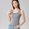 Regata Feminina com Alças Largas, Estilo Primavera/Verão, Peça Íntima Sem Mangas, Top Tendência para Usar por Cima, Novo Modelo 2026