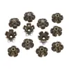 Dijes en Forma de Flor de Aleación de Zinc (No es respetuoso con el medio ambiente) Cuentas Espaciadoras para Pulsera y Collar DIY de Aleación de Zinc Accesorios de Flor Hueca