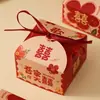 Caja de dulces china creativa cuadrada para bodas, venta al por mayor, estilo chino, regalo de mano, caja de dulces para bodas.