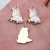 22X18Mm 2.1g Colorido DIY Liga de Zinco Acessórios para Joias Venda Direta de Fábrica Pingente de Unicórnio