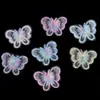 Pegatina de Tela Bordada Hueca de Color Mariposa Malla Bordada Hilo Ropa Bolsa Accesorios para el Cabello Zapatos y Sombreros Decoración Accesorios DIY Hechos a Mano