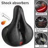 Sillín de Bicicleta Transpirable Hueco para Hombres Mujeres Bicicleta de Montaña Carretera Asiento de Bicicleta para Trasero Grande Absorción de Impactos Cómodo Advertencia de Seguridad
