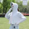 Ropa de Protección Solar de Seda de Hielo para Mujer 2025 Nueva Blusa Chaqueta de Manga Larga Ultra Delgada de Protección Solar de Verano Ropa de Protección Solar para Ciclismo