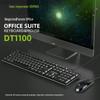 Imperador gato DT1100 teclado mouse conjunto USB com fio de escritório empresa à prova d'água desktop laptop teclado mouse