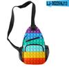 Matarratas Pioneer Color Arcoíris Bolso de Hombro Resistente al Desgaste Tela Oxford Bolso de Pecho para Niños Bolso Cruzado Suministro al por Mayor