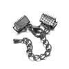 Accesorios para Joyería Hechos a Mano DIY Conector de Cierre de Langosta Cadena de Extensión Cadena de Cola Clip de Extremo de Cordón Gota de Agua Pequeña Pinza para Cordón
