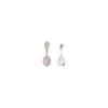 Aretes de pin de plata 925 cuchara tenedor aretes asimétricos aretes de personalidad de temperamento simple para mujer nueva moda 2022