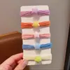 Argola de Toalha Colorida Infantil Corda de Cabelo Bola de Rabo de Cavalo para Menina Argola de Cabelo Corda de Cabelo para Menininha Enfeites de Cabelo
