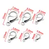 Fecho Lagosta de Aço Inoxidável 304 Fivela Arco Camarão Galvanizado a Vácuo Ouro 18K DIY Acessórios para Joias de Colar Pulseira Fivela de Conexão